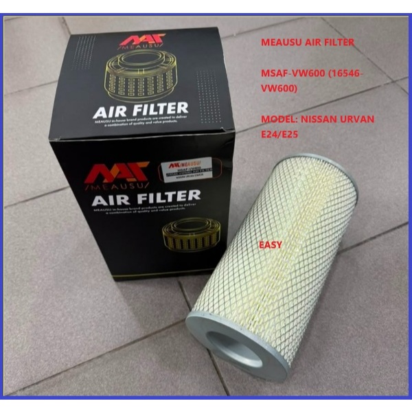 MEAUSU AIR FILTER MSAF-VW600 (16546-VW600) รุ่น: NISSAN URVAN E24/E25