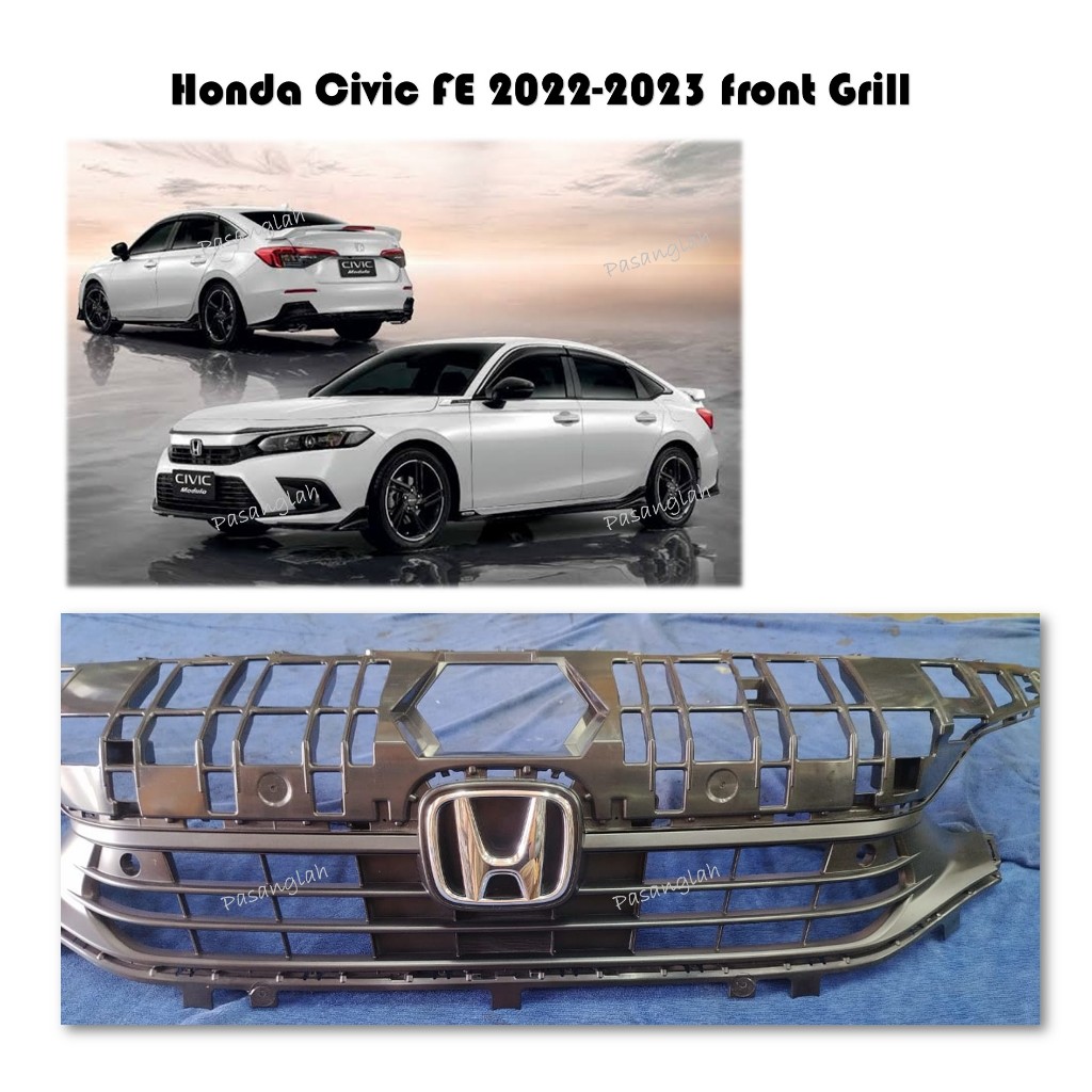 Honda Civic FE 2022-2023 กระจังหน้าพร้อมสัญลักษณ์ Depan
