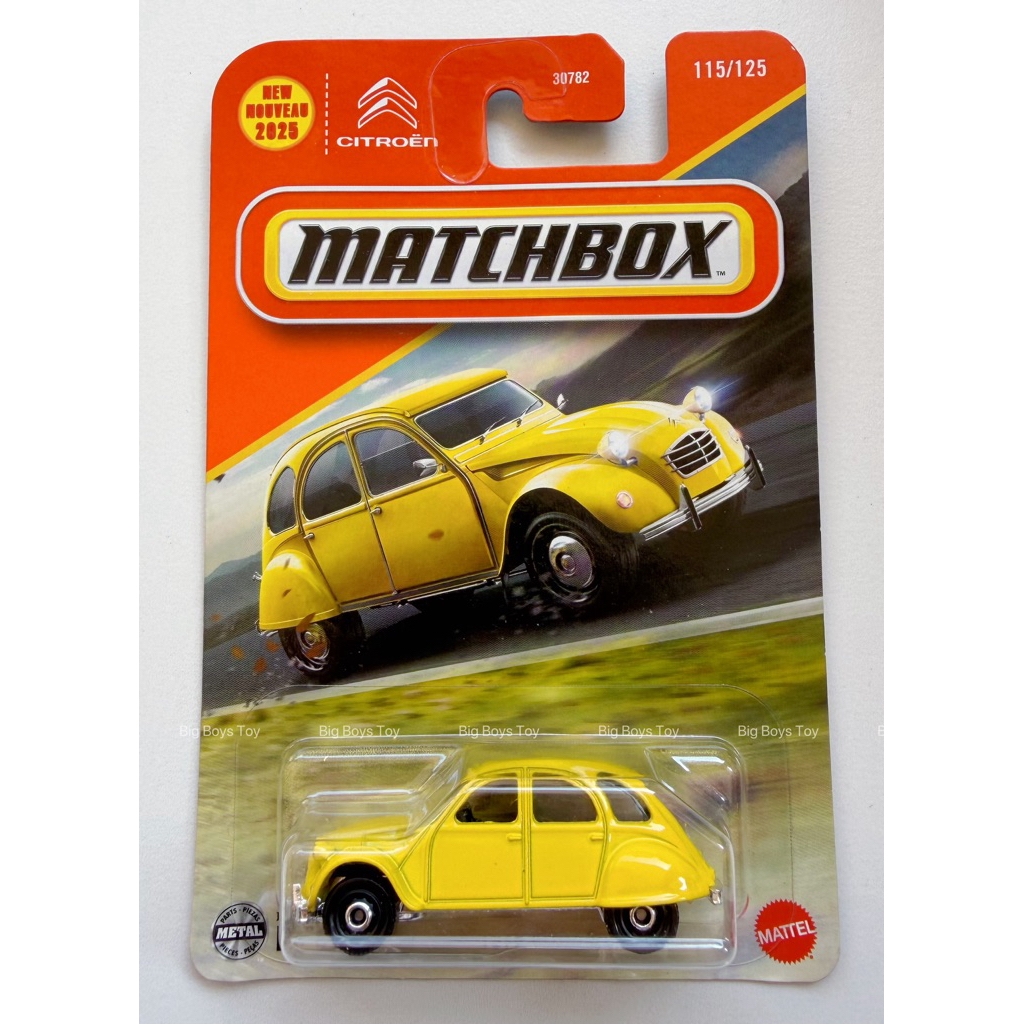 Matchbox 1970 Citroën 2CV Diecast Car (1:64 Scale) — Mainline Classic Vehicle