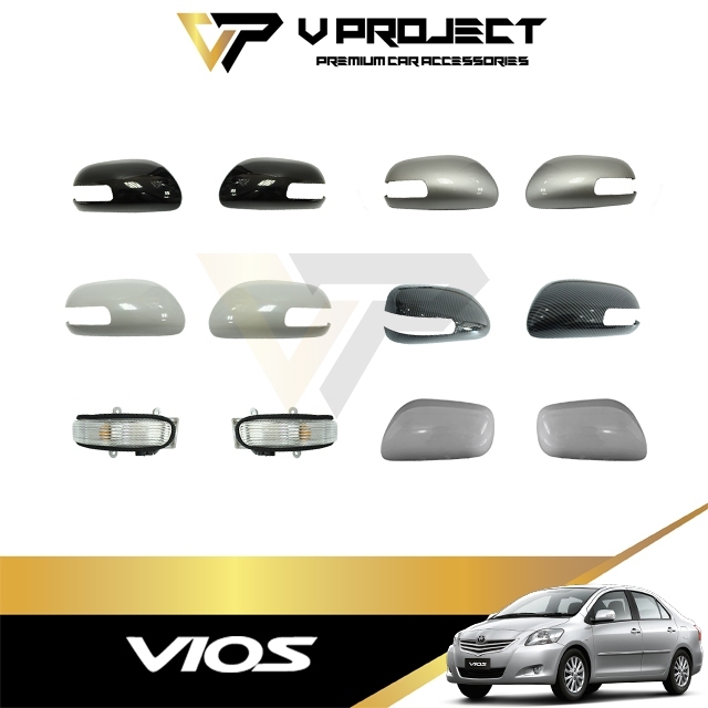 Toyota Vios (2nd Gen) ฝาครอบกระจกมองข้างเท่านั้นหรือไฟสัญญาณเฉพาะ Trim 2007-2012 XP90 NCP93 Belta Du