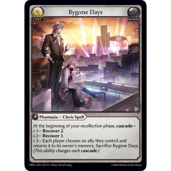 💥 Grand Archive TCG | Bygone Days (R) | EN-037 การ์ดเดี่ยว PRD