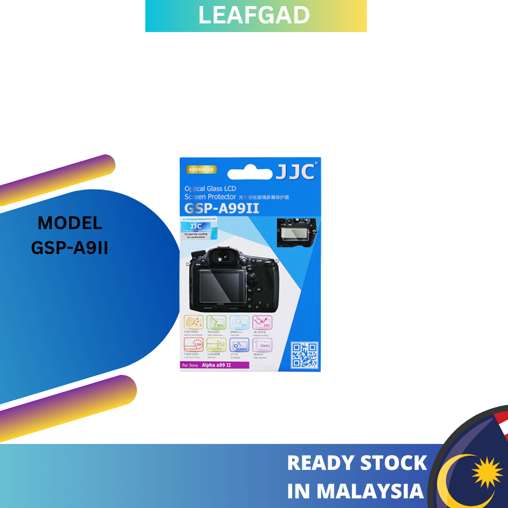 JJC GSP-A99II กระจกนิรภัยป้องกันหน้าจอกล้องสําหรับ Sony A99 II