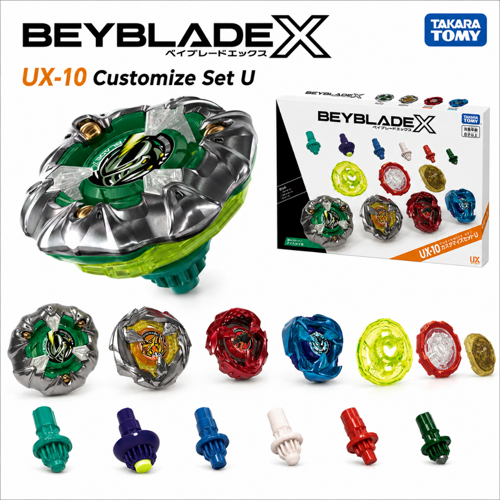 TAKARA TOMY Beyblade X UX-10 ปรับแต่งชุด U KnightMail 3-85BS