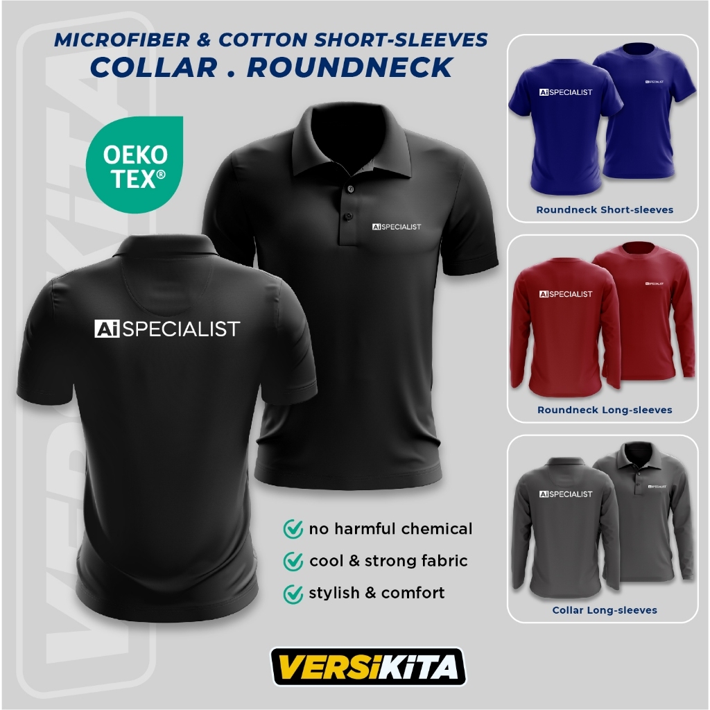 AI SPECIALIST Jersey / Cotton Collar / เสื้อยืดแขนสั้นคอกลม / XS - 7XL / IT/AI SPECIALIST / Work & ก