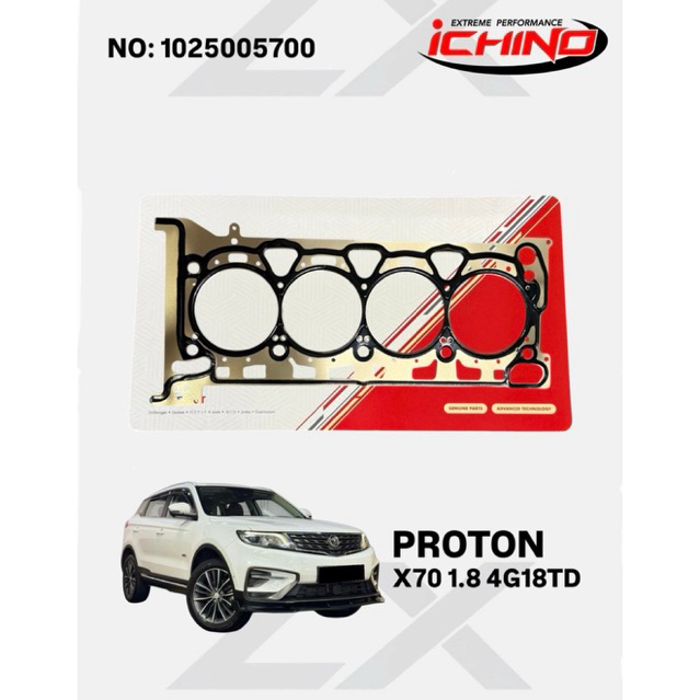ICHINO CYLINDER HEAD GASKET JAPAN PROTON X70 1.8 TURBO 4G18TDB (1025005700)