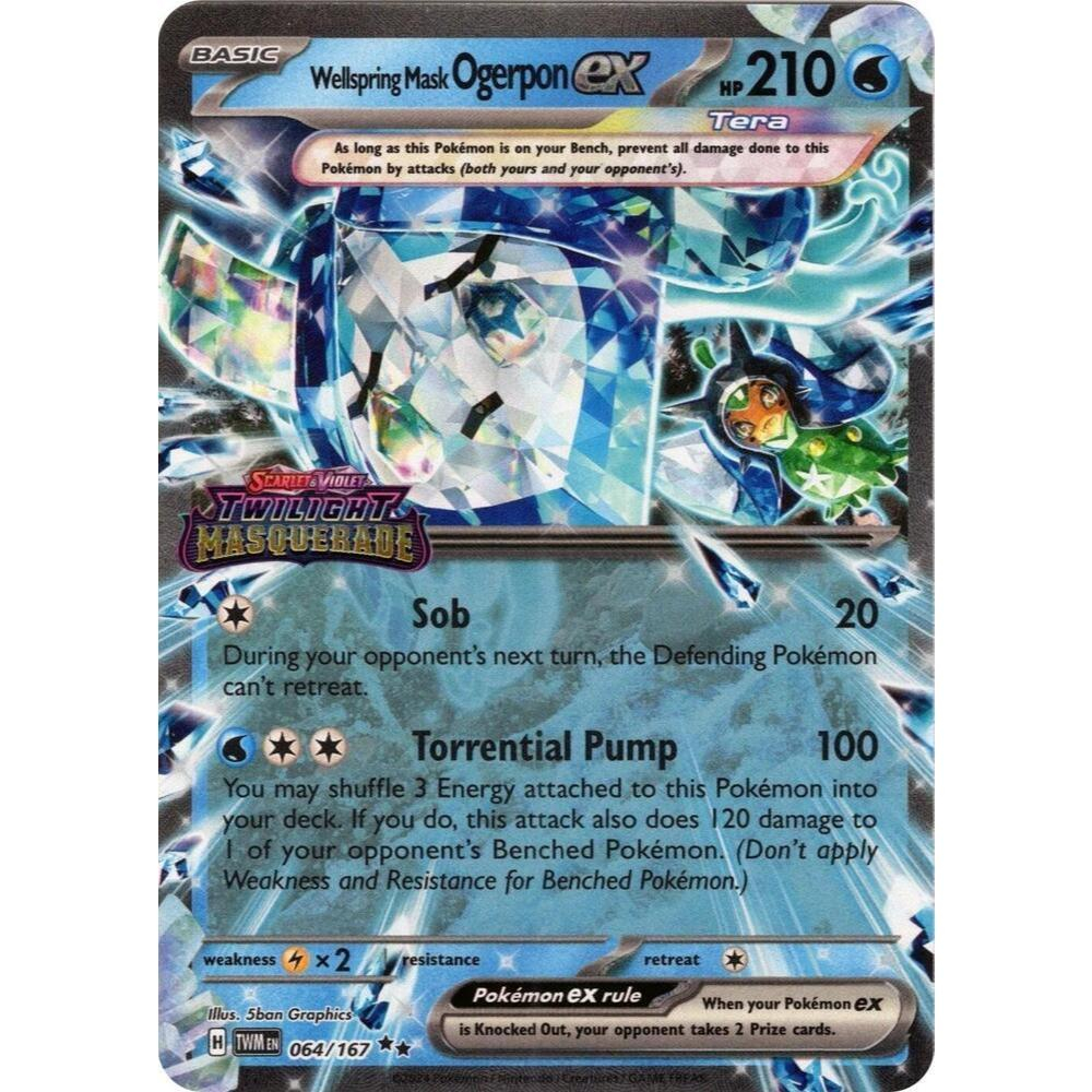 Wellspring Mask Ogerpon [ประทับ] 64 Pokemon Twilight Masquerade: Pokemon TCG