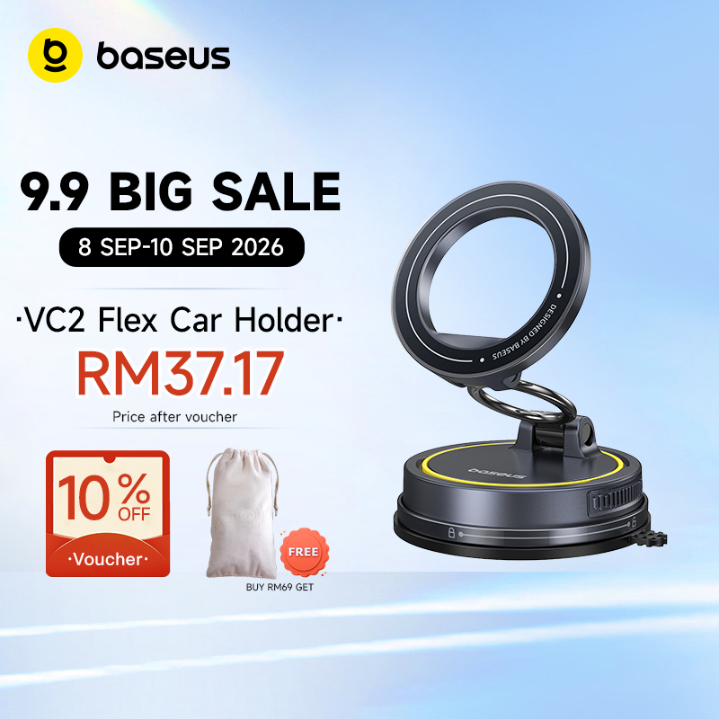 Baseus PrimeTrip VC2 Flex Magnetic Car Holder Car Mount ถ้วยดูด 360 ขาตั้งหมุน