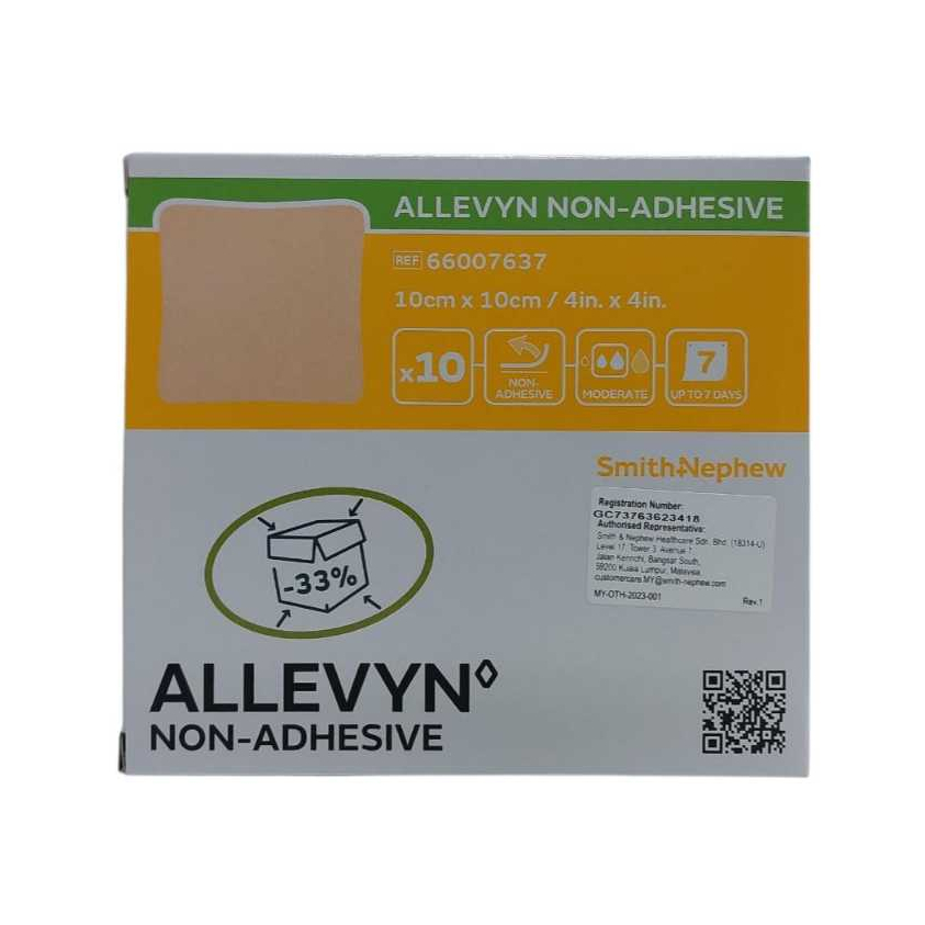 Smith&Nephew Allevyn Non Adhesive 10cmx10cm [10s/box] [66007637]