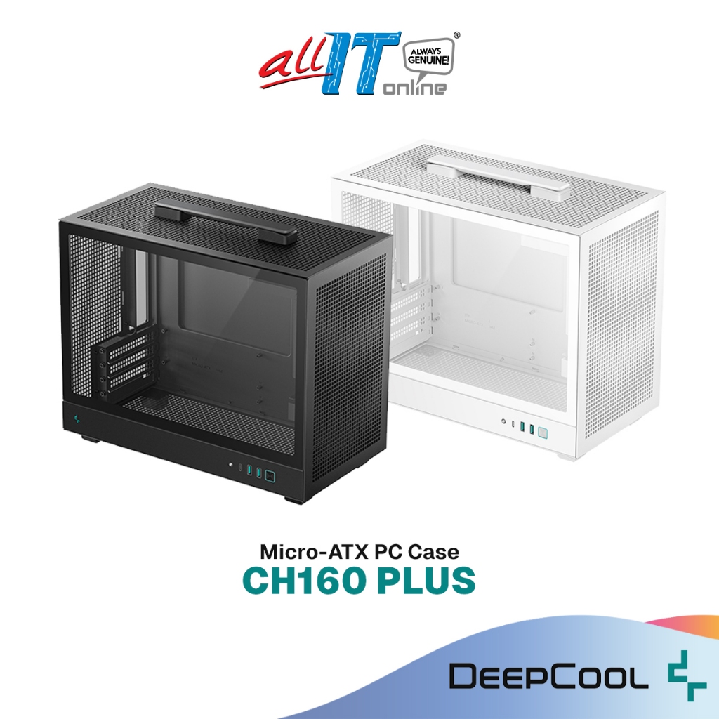 DEEPCOOL CH160 PLUS BLACK / WHITE Micro-ATX (mATX) เคสพีซี