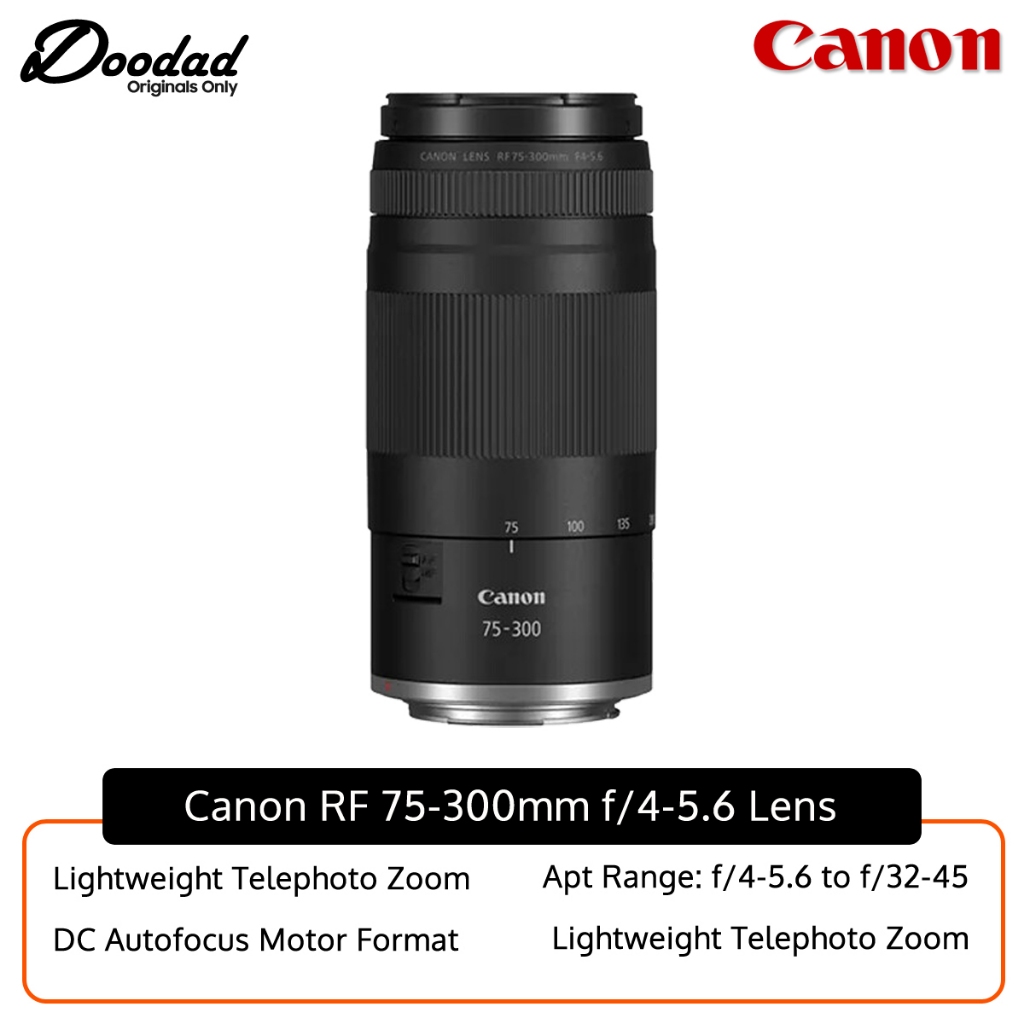 เลนส์ Canon RF 75-300mm f/4-5.6 Canon MY รับประกัน 1 ปี