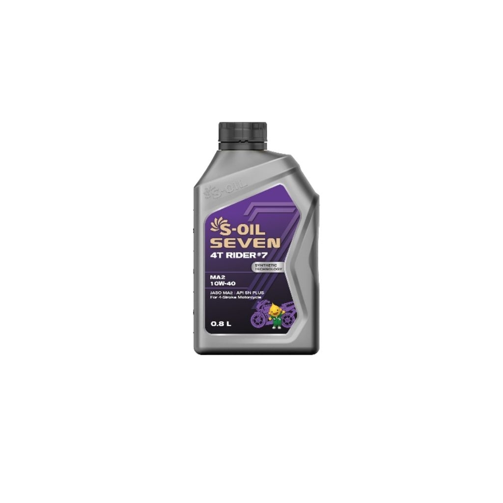 S-OIL 7 4T RIDER 7 MA2 10W-40 น้ํามันเครื่องรถจักรยานยนต์กึ่งสังเคราะห์ (1L)