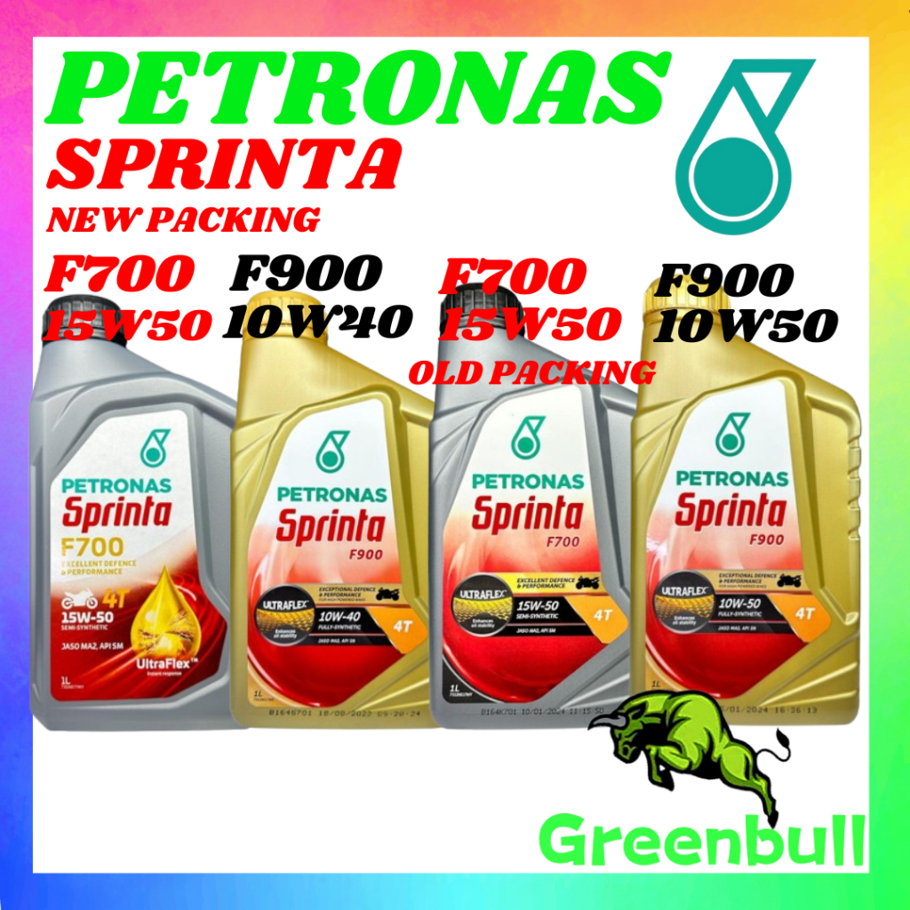 Petronas 4T F900 10W40 FULLY SYNTHETIC /F900 10W50 FULLY SYNTHETIC MINYAK HITAM / F700 15w50 SEMI