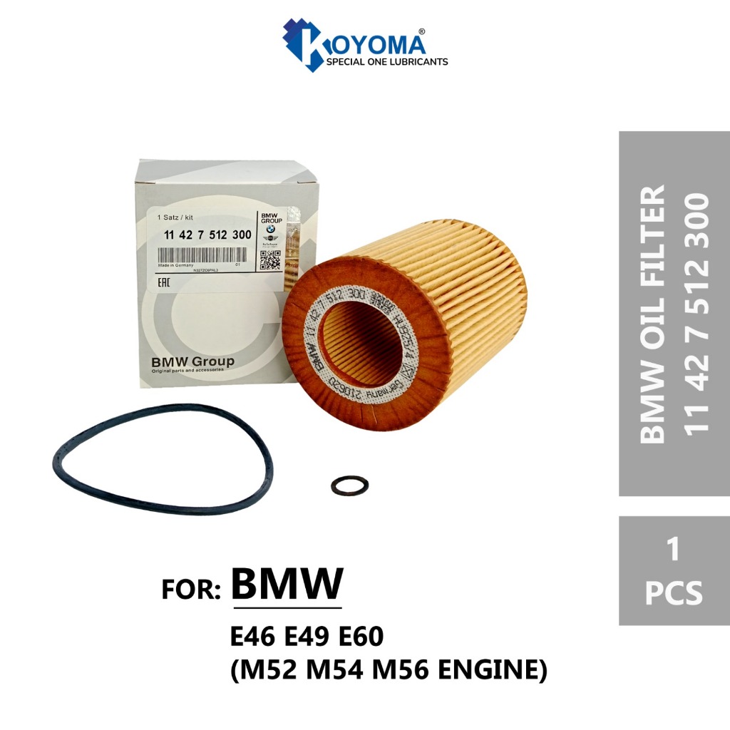 BMW E46 E49 E60 (M52 M54 M56 ENGINE)กรองน้ํามัน (11427512300)(OX154)(HU925)
