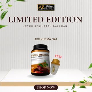 Limited Edition Adina Beauty HQ Susu Kurma Oat 1KG Untuk Kesihatan Dalaman
