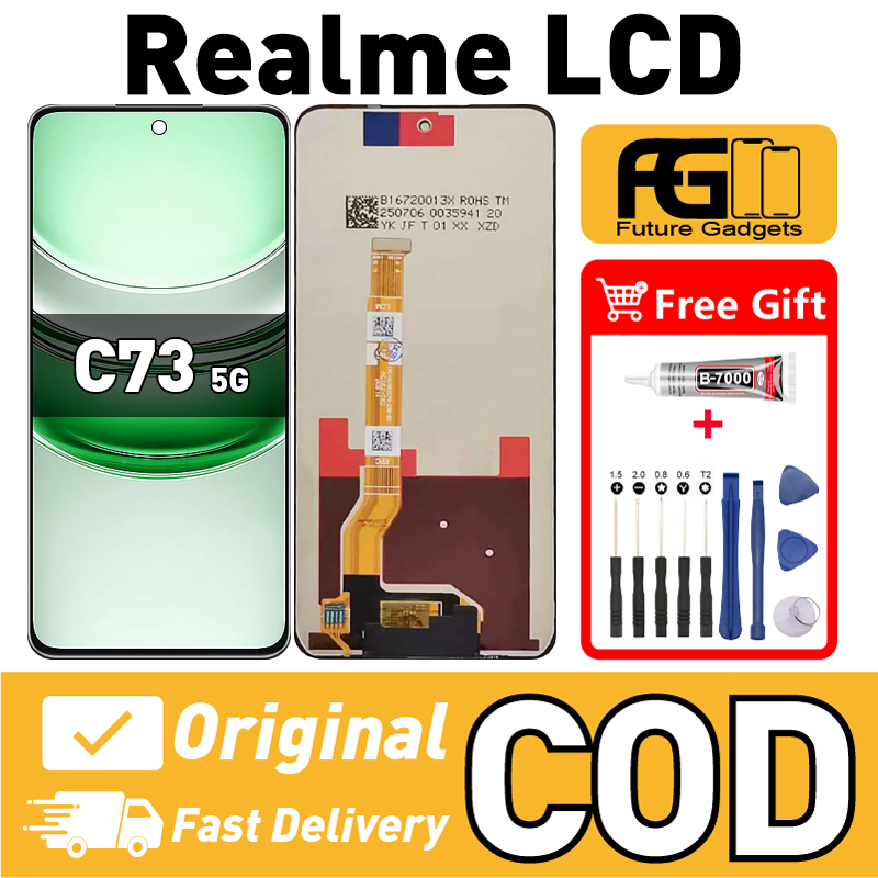 LCD REALME C73 5G สําหรับเปลี่ยนหน้าจอสัมผัส LCD Skrin