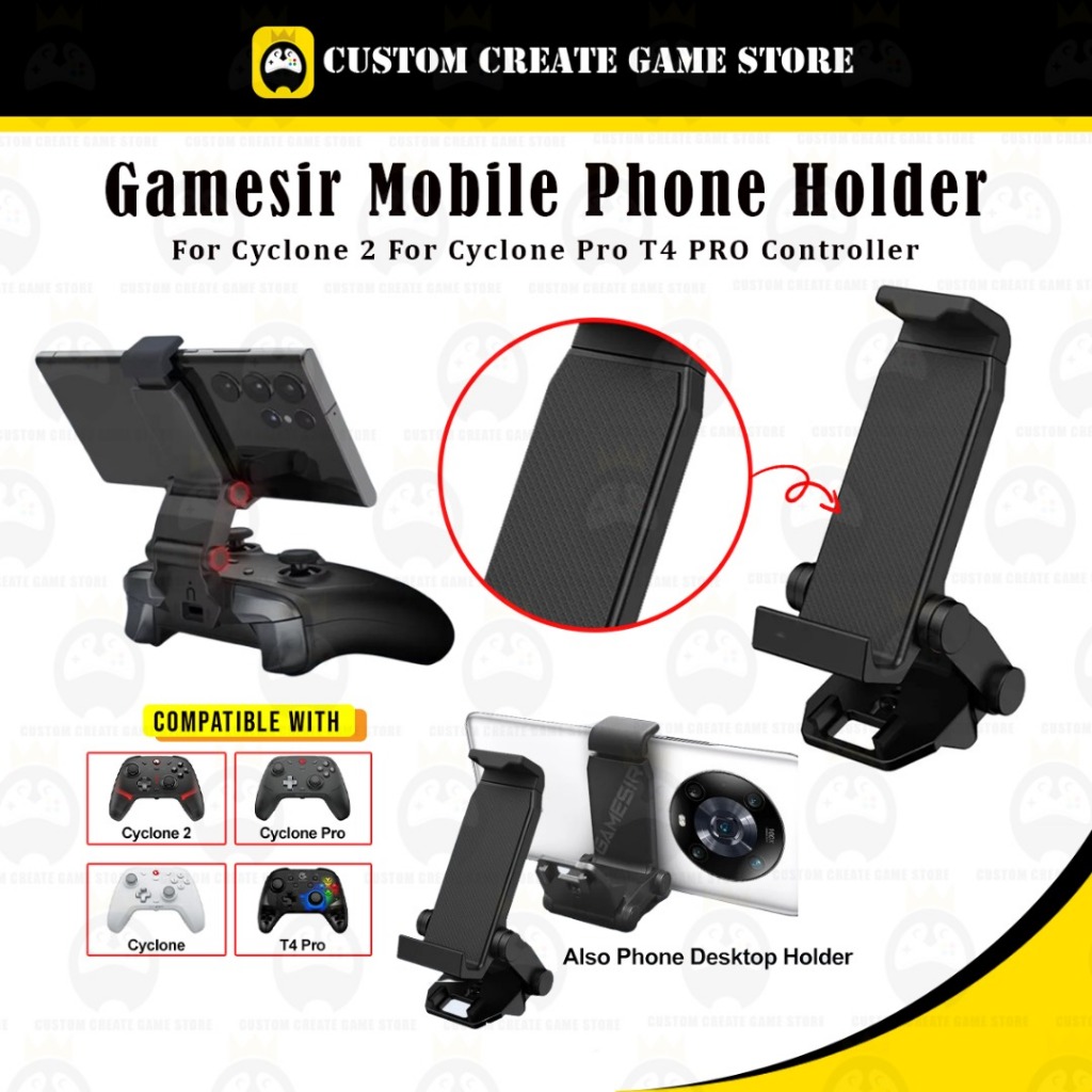 Gamesir ที่วางโทรศัพท์มือถือสําหรับ Cyclone 2 สําหรับ Cyclone Pro T4 PRO Controller คลิปจับสําหรับ A