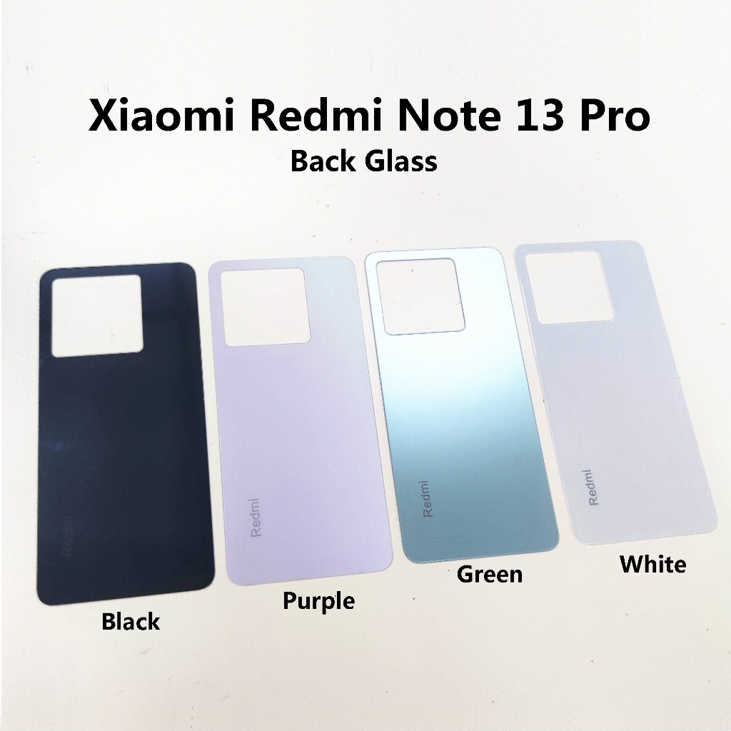 Xiaomi Redmi Note 13 Pro / Note13 Pro / Note13Pro ( 2312DRA50G ) ฝาหลังแบตเตอรี่ด้านหลังกระจกสําหรับ