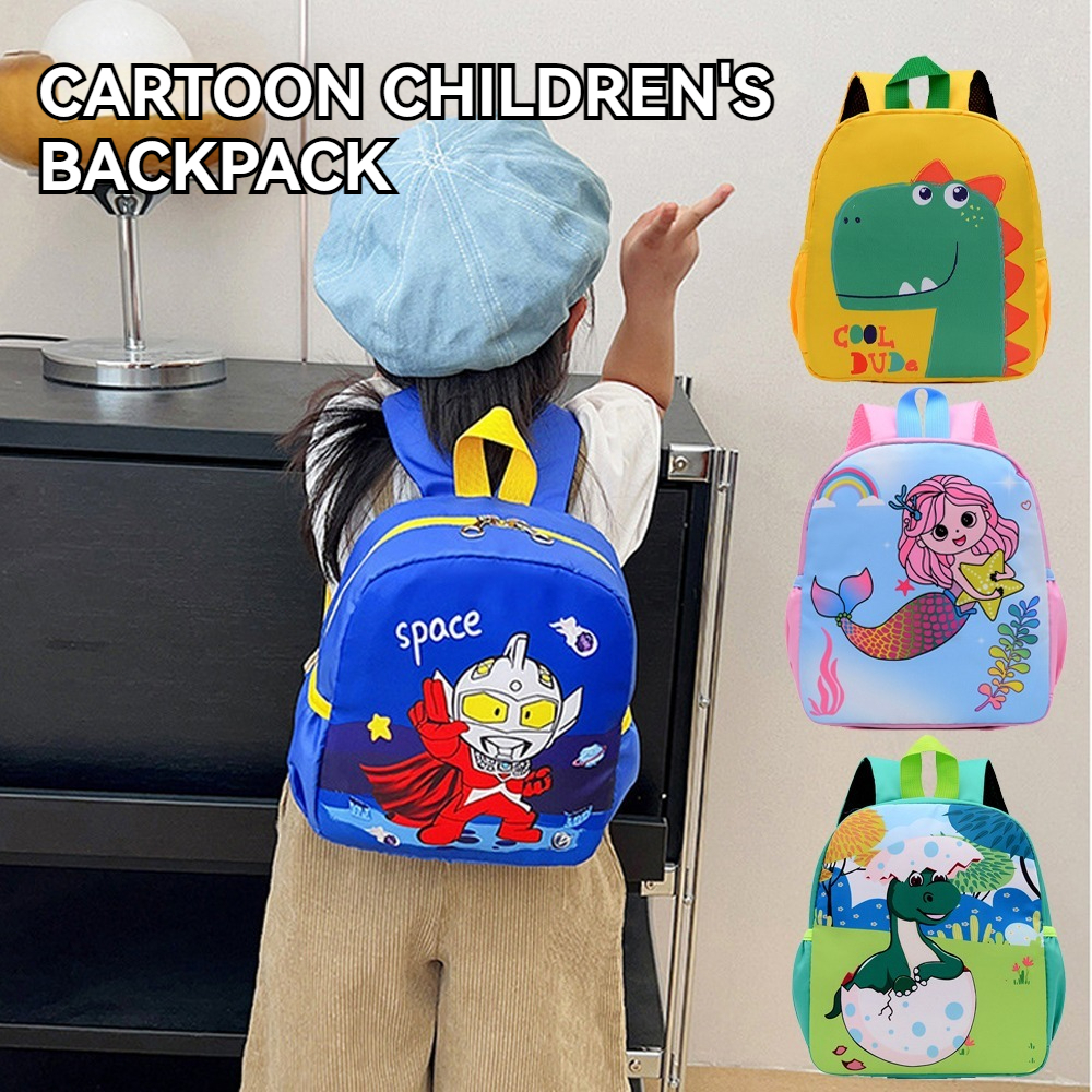 Tadika Sekolah Beg Cartoons Cute Pre Kindergarten Budak Nursery Animals Bag Backpack Comel Kids