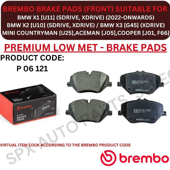 ผ้าเบรคดิส BMW (OEM) (FRONT, REAR) สําหรับ BMW X1 [U11] / X2 [U10] / X3 [G45] / MINI COUNTRYMAN [U25
