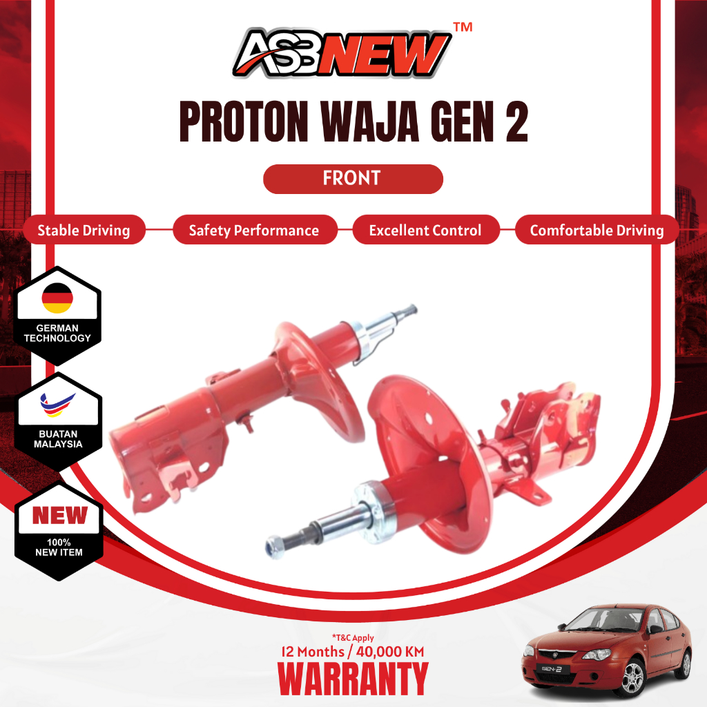 ASBNEW โช้คอัพ Heavy Duty สําหรับ Proton WAJA GX 00Y WRM44 04-13Y SATRIA R3 03-06Y WIRA M44 03-07Y P
