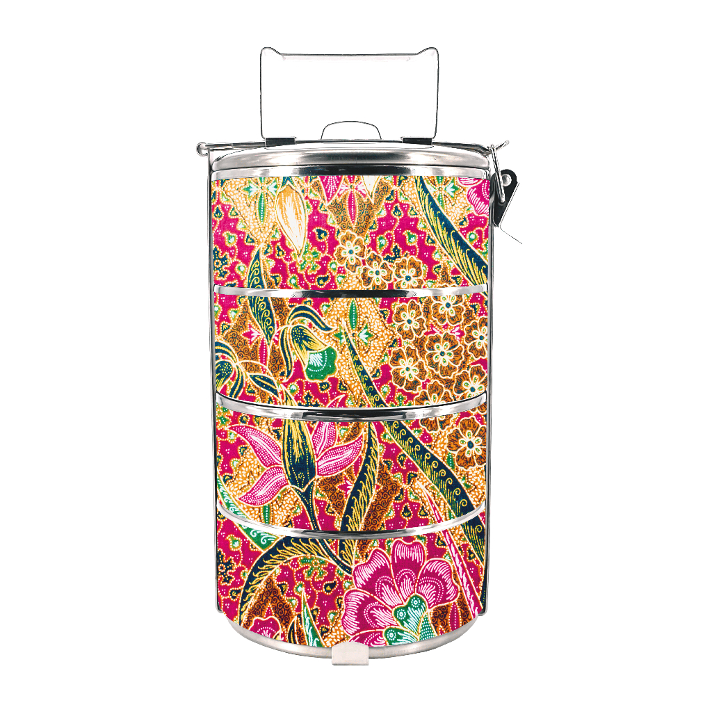 BDARI Stainless Steel Tiffin Carrier กล่องใส่อาหาร 4 ชั้น (14 ซม.) [ชื่อเพิ่มฟรี] Mangkuk Tingk Kat 33