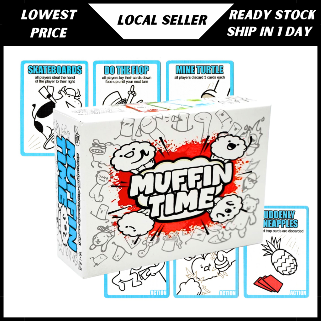 Muffin Time Card Game Big Potato Party Game for Family Friends Random Unique and Chaotic Fun Board G