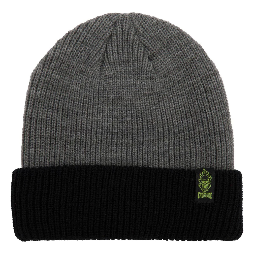 Creature Bonehead Label Long Shoreman Black/Grey Beanie (2030925)