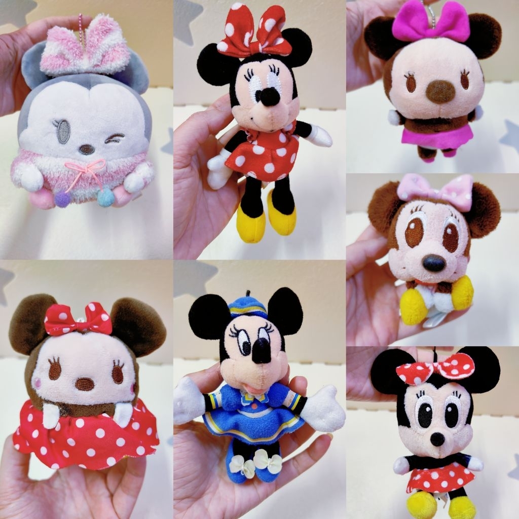 Minnie Mouse preloved soft toy SKC40/ พวงกุญแจมาสคอตน่ารัก charm
