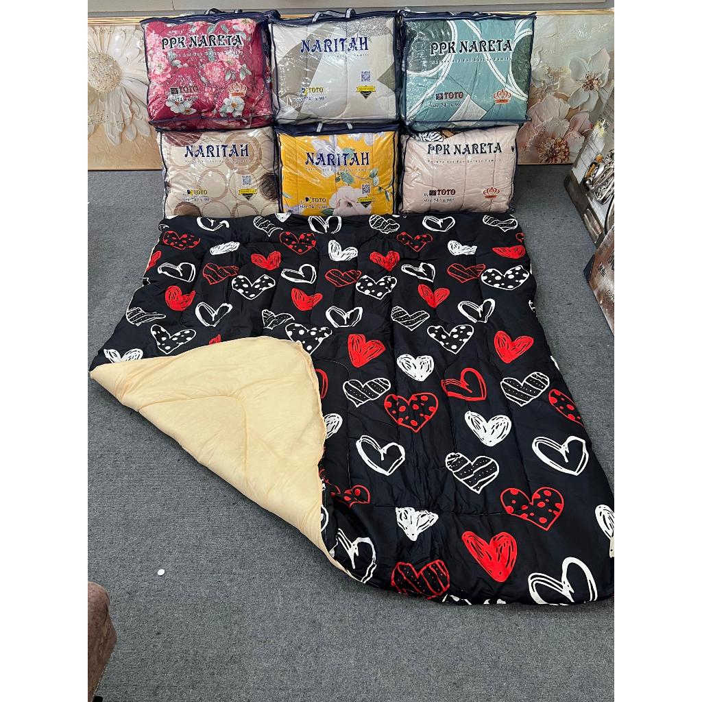 TOTO NARITA BDDING TIALM HAMPARAN LAPIK ALAS TIDUR COTTON TEBAL SAIZ KING
