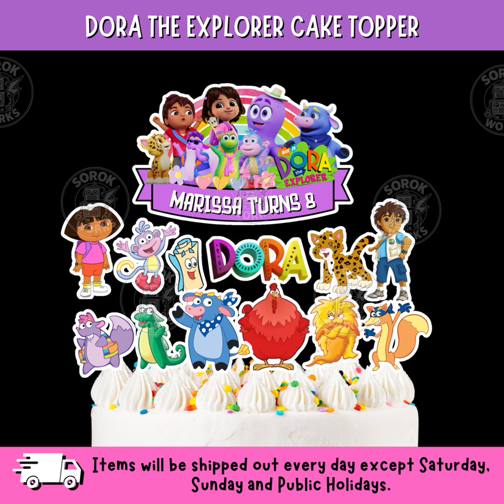 DORA THE EXPLORER เค้กท็อปเปอร์