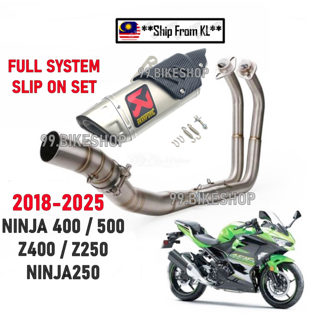 Modenas NINJA 250 Z250 2019 ABS NINJA 400 z 500 z400 2020 2025 EKZOS Manifold ระบบท่อไอเสียชุด Link 