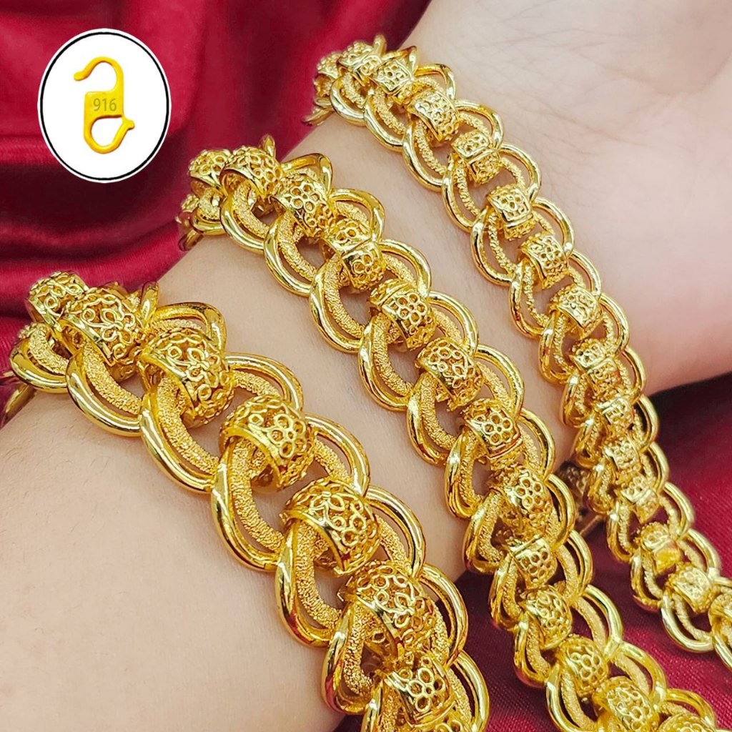 Coco candy Openwork Bracelet 24K Gold Plated Titanium Gold Bangkok Gold 2025 A16