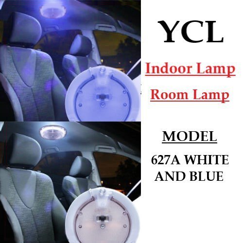 YCL รถ LED วงกลมภายในโคมไฟหลังคาในร่ม DC 12V (YCL-627A) ไฟสากล LED สีขาวและสีฟ้า