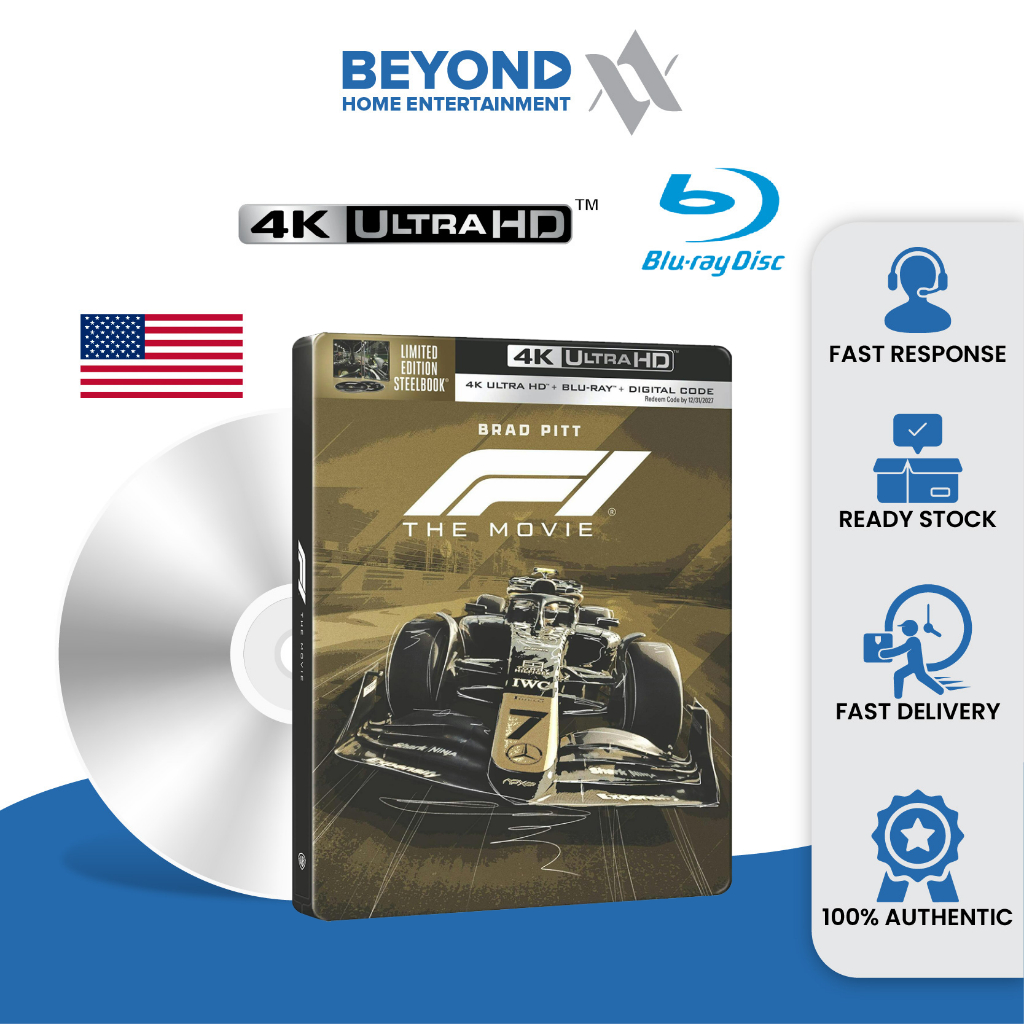 F1 the Movie Limited Edition Steelbook [4K Ultra HD + Bluray]