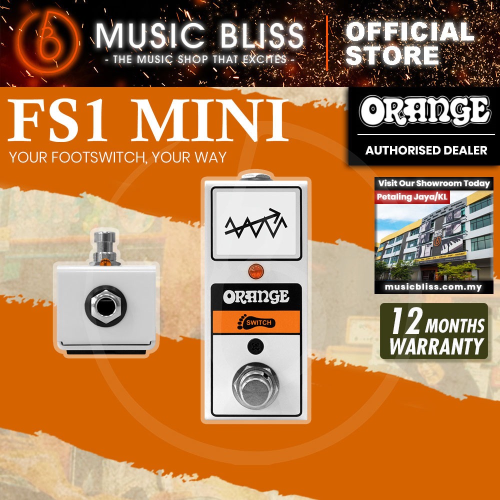 สวิตช์เท้าปุ่มเดียวสีส้ม FS-1 - Mini (FS1)