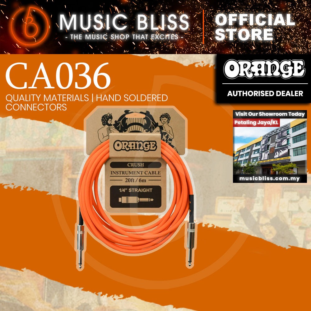 สายเครื่องมือ Orange Crush 20ft ตรงตรงตรง (CA036)
