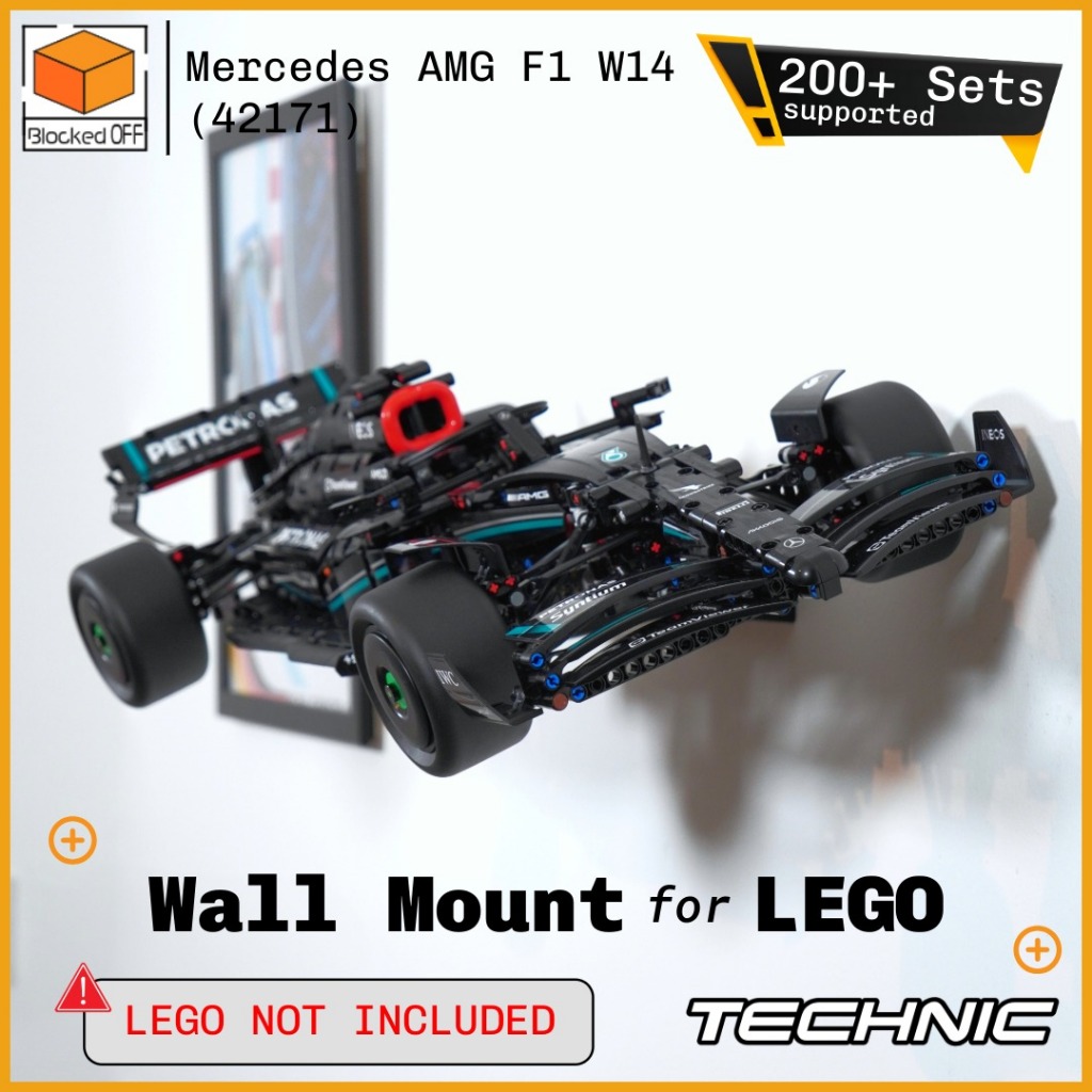 ติดผนังสําหรับ Lego Technic Mercedes AMG F1 W14 E (42171) (3 in 1)