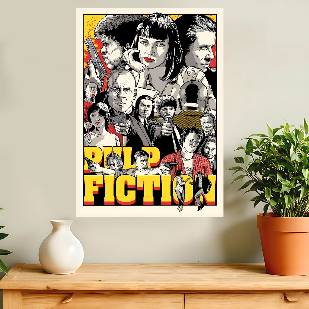 Pulp Fiction Poster & Frame Wall Decorative (73)