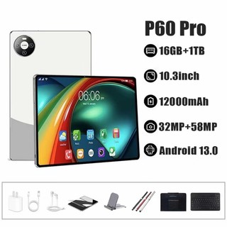 Baharu Tab mate P60 pro 16GB+1024GB Smart Android Tablet Supports SIM 5G WiFi student office software game 10.3-inch