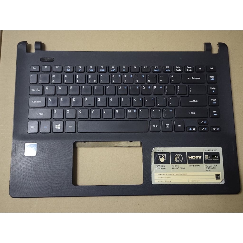 Acer aspire ES1-411 สาย LCD เว็บแคมบานพับ USB บอร์ดปุ่มเสียงทัชแพด WiFi ปลอก palm Rest เคสด้านล่าง