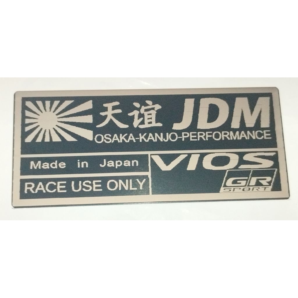 Toyota vios gr สัญลักษณ์ METAL jdm grs gazoo racing corolla vios