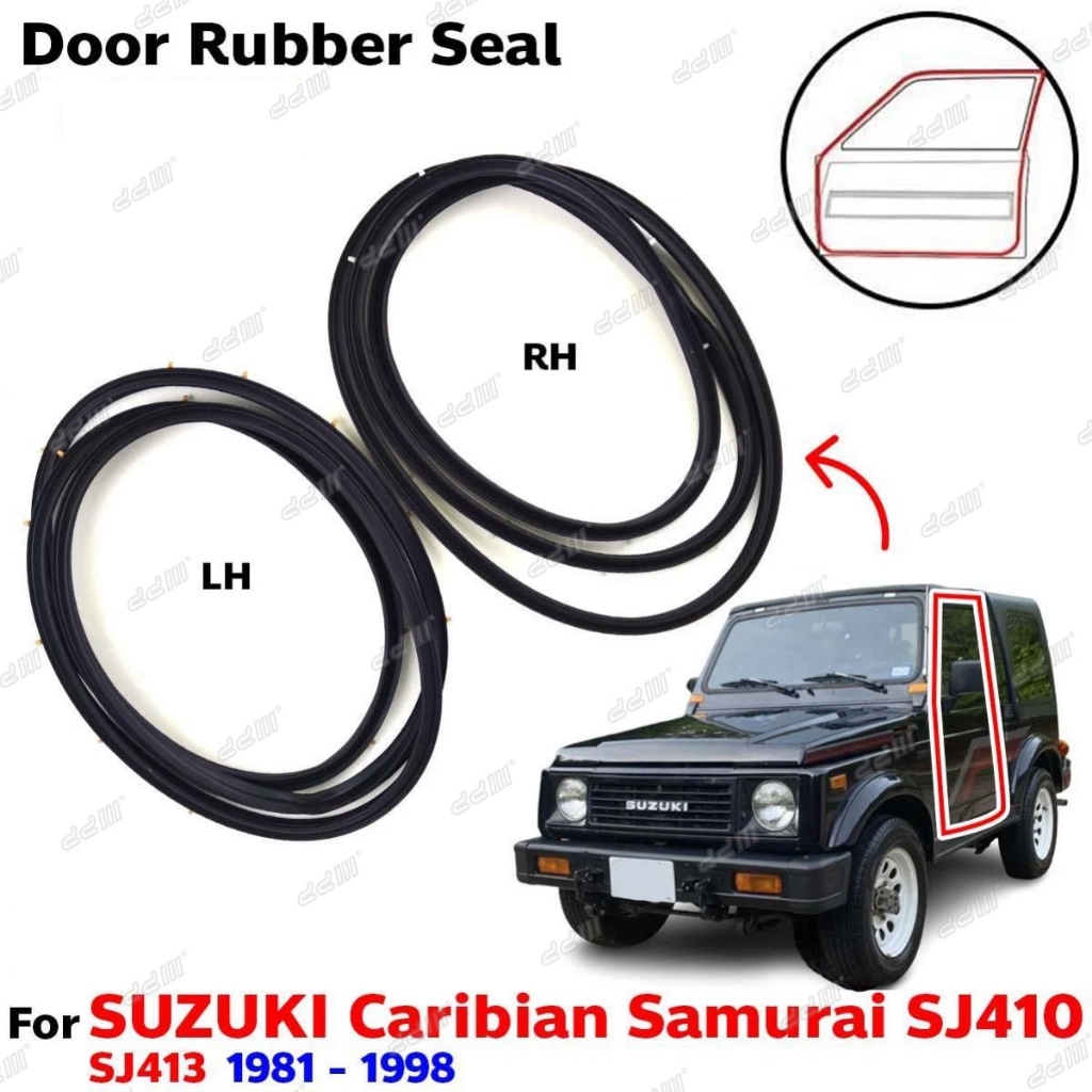 Suzuki Jimny SJ410 SJ413 JA11 ยางประตู Weatherstrip Getah Pintu Cermin ซีลยาง SJ30 SJ40