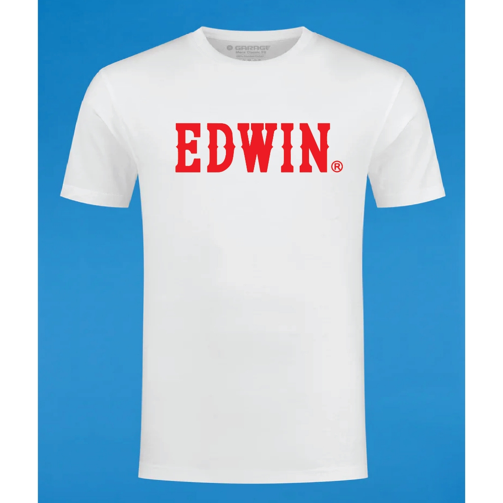เสื้อยืด EDWIN WHITE COTTON และ MICROFIBER