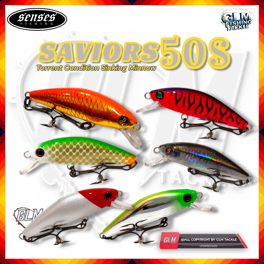 SENSES SAVIORS 50S (SEBARAU KILER) 50 มม. 6.5G LURE สําหรับตกปลา