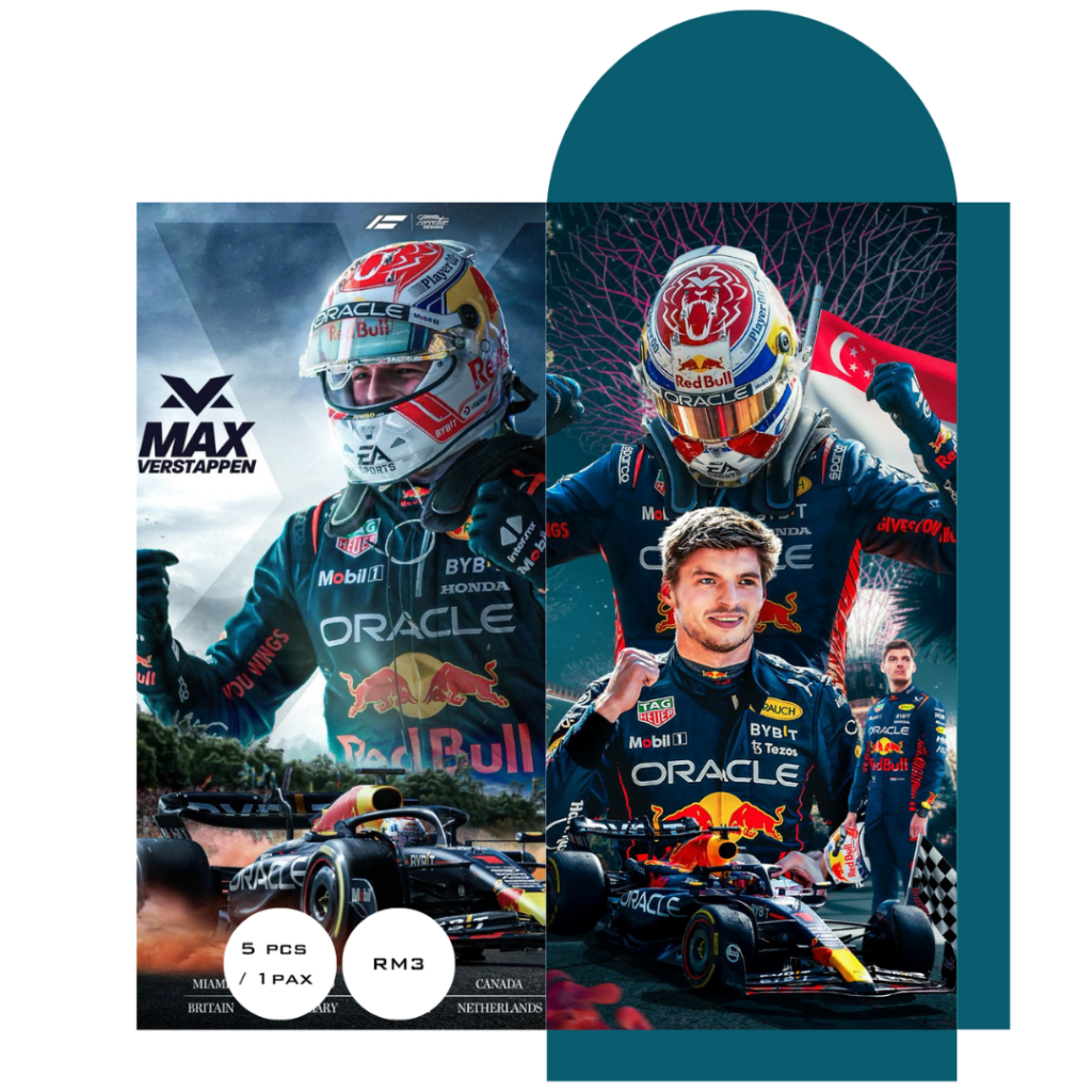 Sampul Raya / Angpao Max Verstappen Driver F1 v3