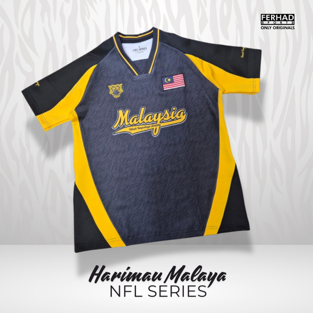 ซีรีส์ NFL - Harimau Malaya Black 2025 - Lycra 280gsm
