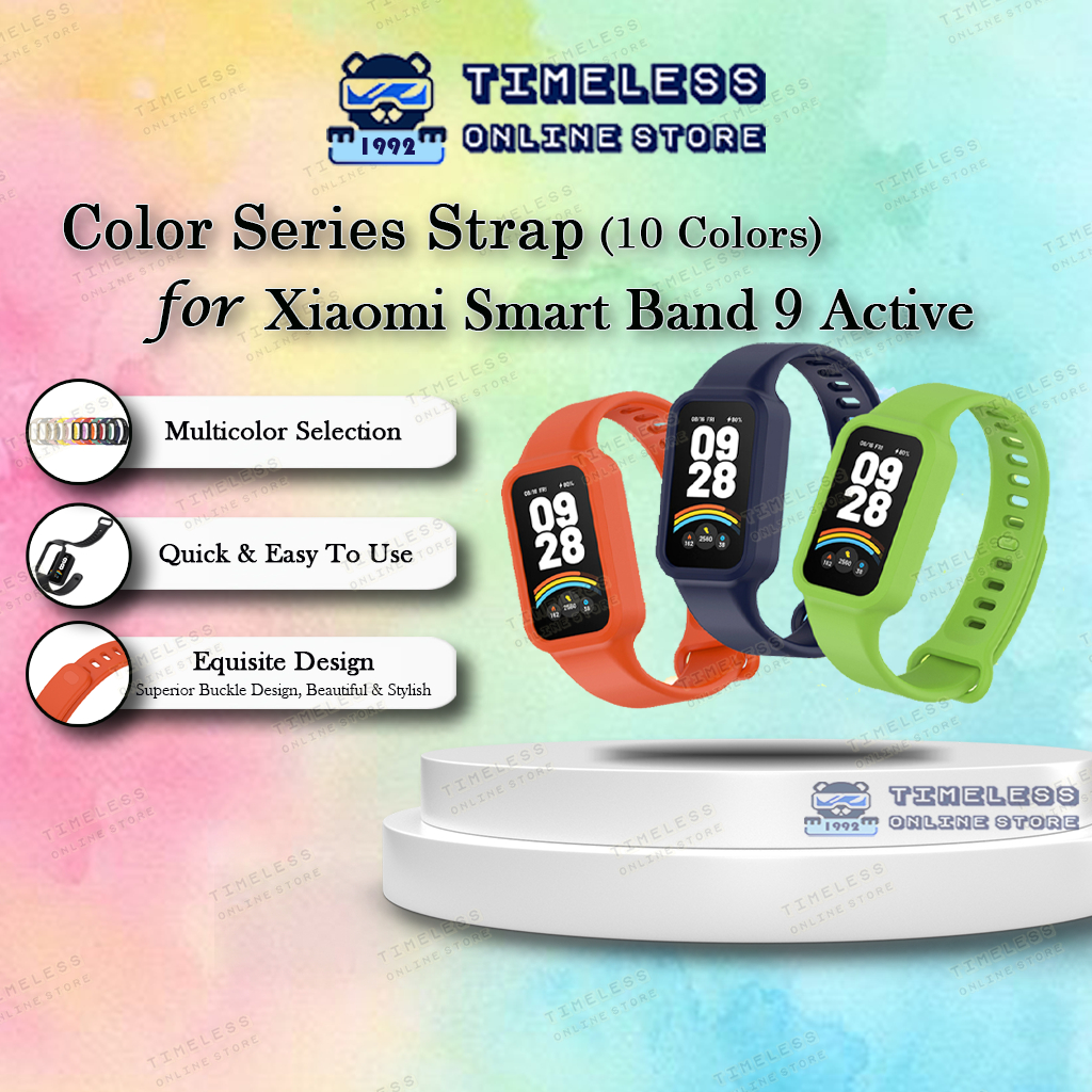 🇲🇾 Xiaomi Smart Band 9 Active Strap, Color Series Fashion Band, 10 สี (สําหรับอุปกรณ์เสริม Xiao Mi B