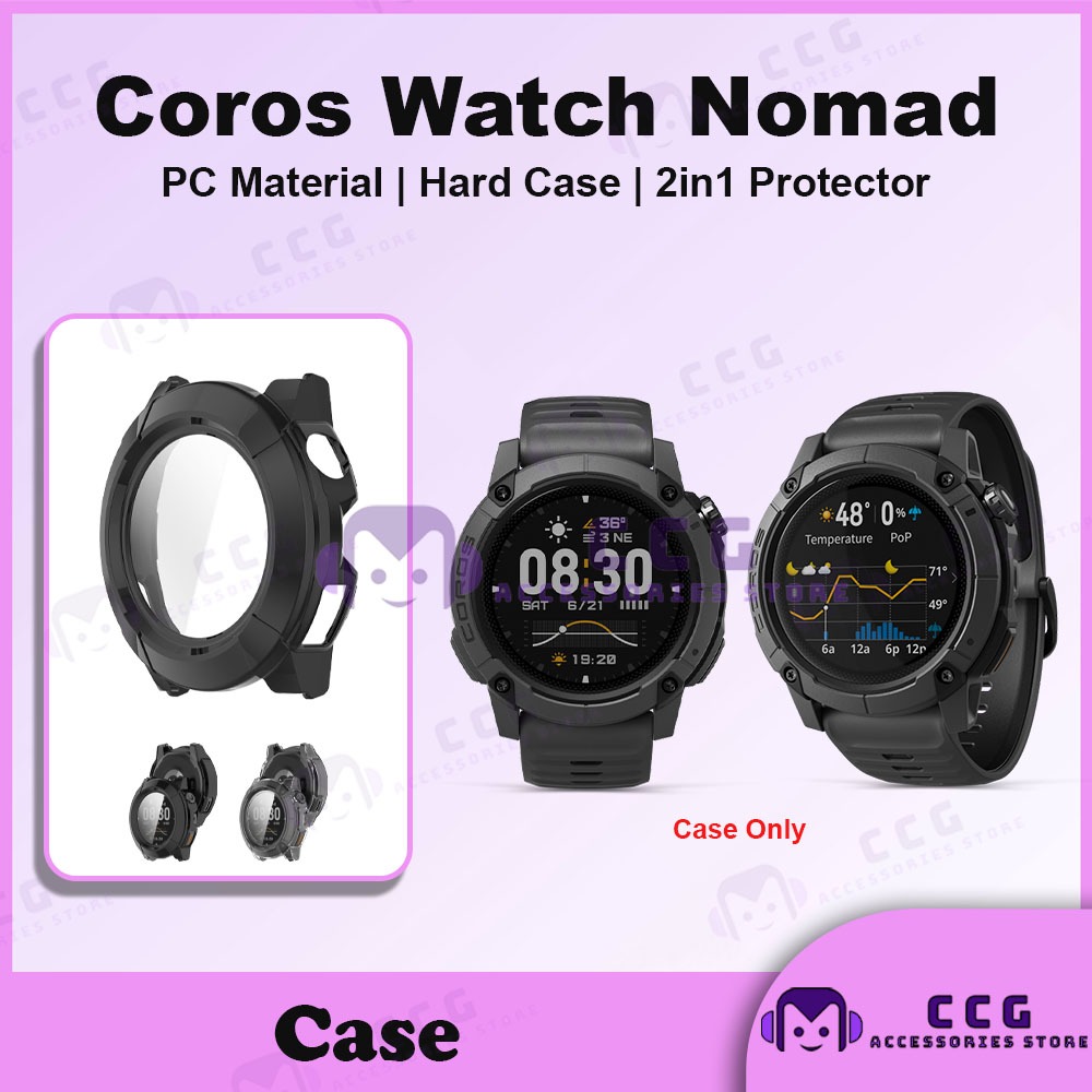 Coros Nomad Case 2in1 Full Cover Protector Hard Casing Coros Watch Nomad PC วัสดุ Coros อุปกรณ์เสริม