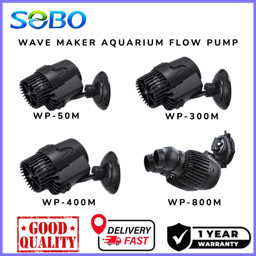 SOBO Silent Wave Maker Aquarium Flow Pump WP-50M / WP-300M / WP-400M / WP-800M การไหลเวียน&การเติมอา