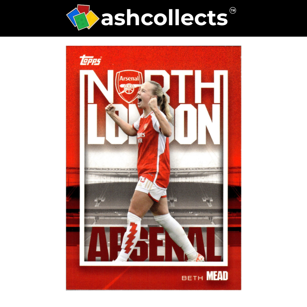 Beth Mead Topps Arsenal Set 24/25 North London ใส่ Arsenal Women Uwcl การ์ดฟุตบอล [ของสะสม]